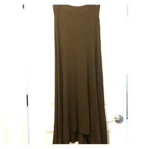 Forever 21 olive green maxi skirt size M